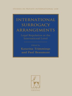 cover image of International Surrogacy Arrangements